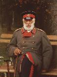 Portrait of a Russian General Seated on a Bench, 1882-Ivan Nikolaevich Kramskoi-Giclee Print