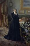 Kramskoy Painting a Portrait of His Daughter, 1884-Ivan Nikolayevich Kramskoi-Giclee Print