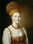 Portrait of Countess Tolstaya, Née Lopukhina, 1768-Ivan Petrovich Argunov-Framed Premier Image Canvas