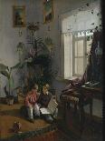 In the Room. Young Boys Looking at Book, 1854-Ivan Phomich Khrutsky-Mounted Giclee Print
