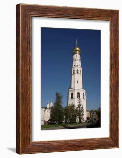 Ivan the Great Bell Tower at the Cathedral Square on the grounds of the Moscow Kremlin-null-Framed Art Print