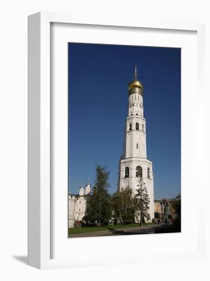 Ivan the Great Bell Tower at the Cathedral Square on the grounds of the Moscow Kremlin-null-Framed Art Print