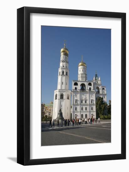 Ivan the Great Bell Tower at the Cathedral Square on the grounds of the Moscow Kremlin-null-Framed Art Print