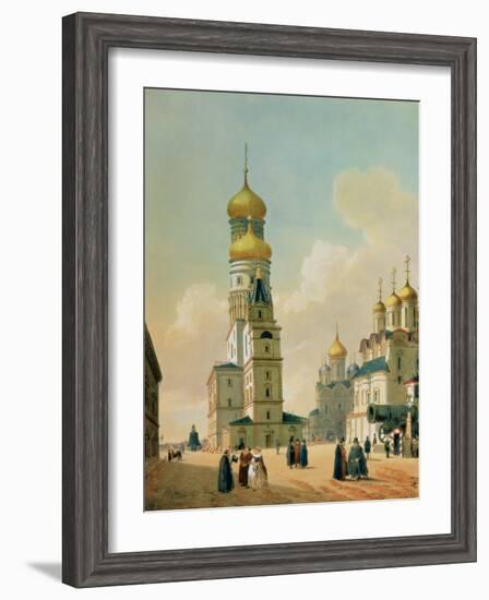 Ivan the Great Bell Tower in the Moscow Kremlin, Printed by Lemercier, Paris, 1840s-Felix Benoist-Framed Giclee Print