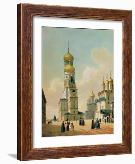 Ivan the Great Bell Tower in the Moscow Kremlin, Printed by Lemercier, Paris, 1840s-Felix Benoist-Framed Giclee Print