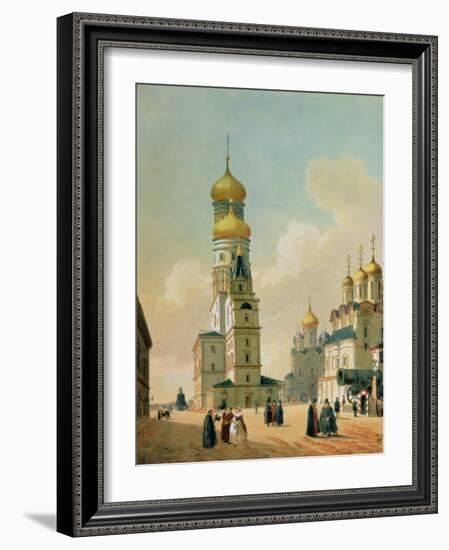 Ivan the Great Bell Tower in the Moscow Kremlin, Printed by Lemercier, Paris, 1840s-Felix Benoist-Framed Giclee Print