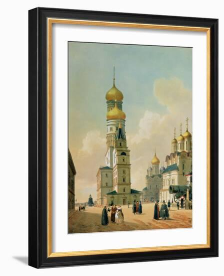 Ivan the Great Bell Tower in the Moscow Kremlin, Printed by Lemercier, Paris, 1840s-Felix Benoist-Framed Giclee Print