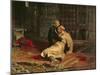 Ivan the Terrible and His Son on the 16th November, 1581, 1885-Ilya Efimovich Repin-Mounted Giclee Print