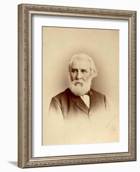 Ivan Turgenev, Russian Author, Late 19th Century-Charles Bergamasco-Framed Giclee Print