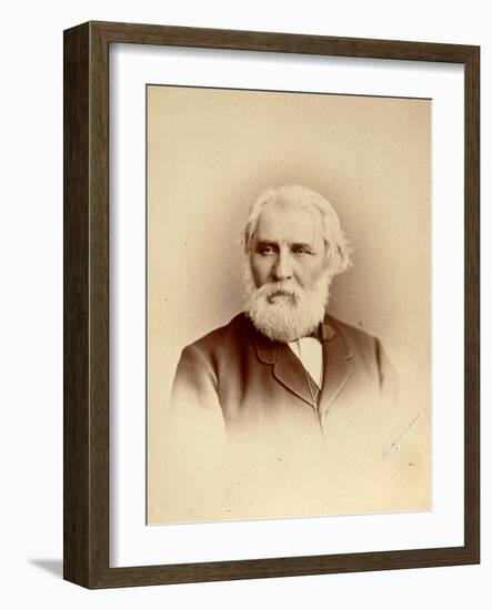 Ivan Turgenev, Russian Author, Late 19th Century-Charles Bergamasco-Framed Giclee Print