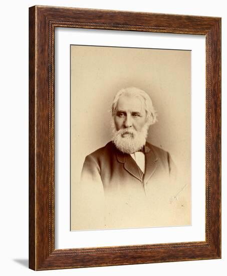 Ivan Turgenev, Russian Author, Late 19th Century-Charles Bergamasco-Framed Giclee Print