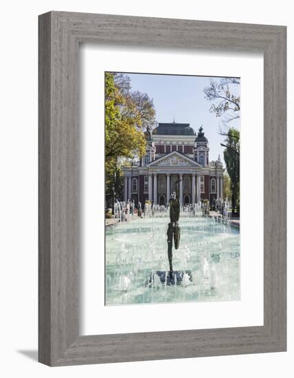 Ivan Vasov, National Theatre, City Garden Park, Sofia, Bulgaria, Europe-Giles Bracher-Framed Photographic Print