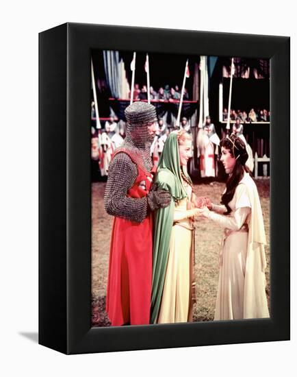 Ivanhoe, Robert Taylor, Joan Fontaine, Elizabeth Taylor, 1952-null-Framed Stretched Canvas