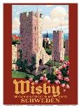 Visby, Sweden - The Town of Ruins and Roses - City Wall-Ivar Gull-Framed Art Print