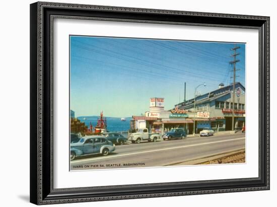 Ivars on Pier 54, Seattle, Washington-null-Framed Art Print