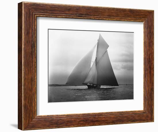 Iverna Yacht at Full Sail-null-Framed Photographic Print
