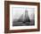 Iverna Yacht at Full Sail-null-Framed Photographic Print