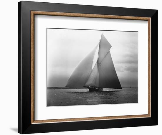 Iverna Yacht at Full Sail-null-Framed Photographic Print