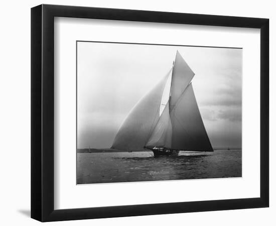 Iverna Yacht at Full Sail-null-Framed Photographic Print