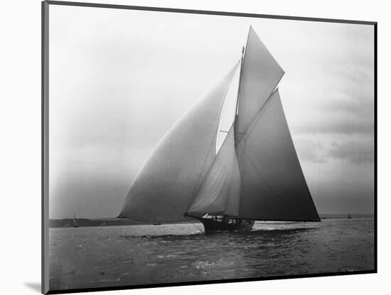 Iverna Yacht at Full Sail-null-Mounted Photographic Print