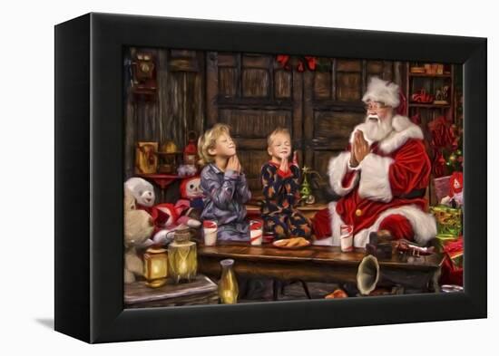 Ivey Boys Prayer-Santa’s Workshop-Framed Premier Image Canvas