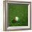 Ivorian Soccerball Lying on Grass-zentilia-Framed Art Print