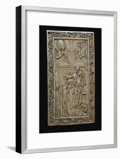 Ivory carving of the deposition from the cross. Artist: Unknown-Unknown-Framed Giclee Print