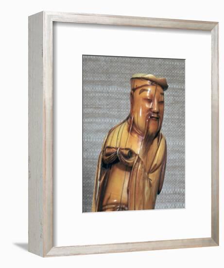 Ivory Chinese figurine of Chang Kuo Lao, 17th century-Unknown-Framed Giclee Print