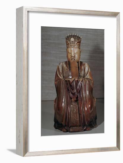 Ivory Chinese figurine of Tien Kuan-Unknown-Framed Giclee Print