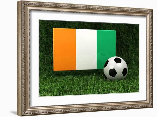 Ivory Coast Soccer-badboo-Framed Art Print