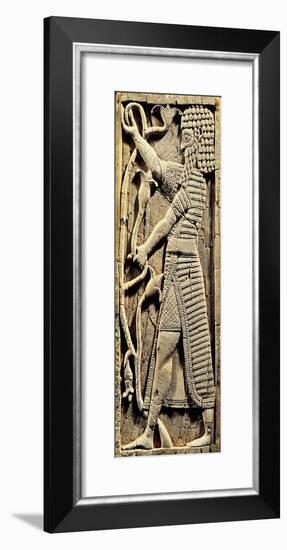 Ivory Relief Depicting a Warrior, Artefact from Nimrud, Iraq-null-Framed Giclee Print