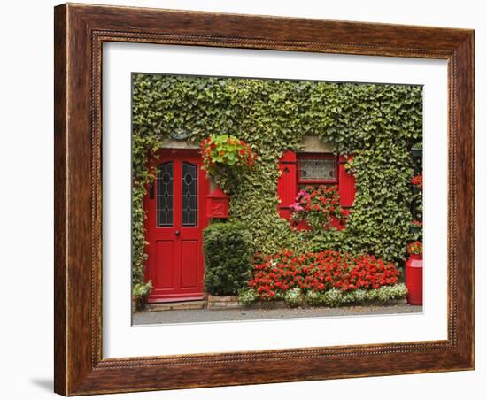 Ivy Covered Cottage, Town of Borris, County Carlow, Leinster, Republic of Ireland, Europe-Richard Cummins-Framed Photographic Print