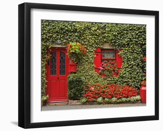 Ivy Covered Cottage, Town of Borris, County Carlow, Leinster, Republic of Ireland, Europe-Richard Cummins-Framed Photographic Print