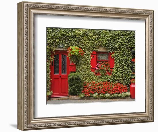 Ivy Covered Cottage, Town of Borris, County Carlow, Leinster, Republic of Ireland, Europe-Richard Cummins-Framed Photographic Print