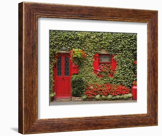 Ivy Covered Cottage, Town of Borris, County Carlow, Leinster, Republic of Ireland, Europe-Richard Cummins-Framed Photographic Print