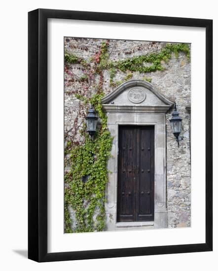 Ivy Covered Wall, San Miguel, Guanajuato State, Mexico-Julie Eggers-Framed Photographic Print