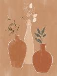 Striped Vase-Ivy Green Illustrations-Giclee Print