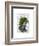 Ivy Head Plant Head-Fab Funky-Framed Art Print