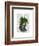 Ivy Head Plant Head-Fab Funky-Framed Art Print