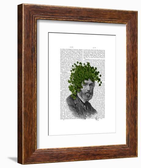 Ivy Head Plant Head-Fab Funky-Framed Art Print