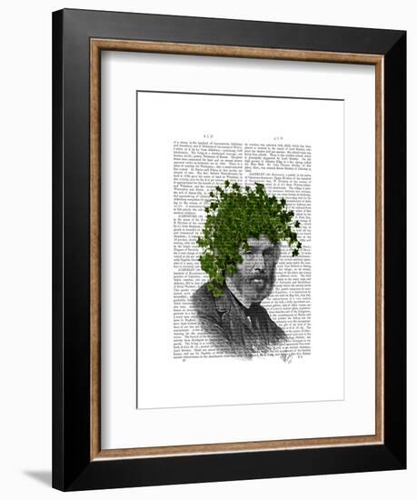 Ivy Head Plant Head-Fab Funky-Framed Art Print