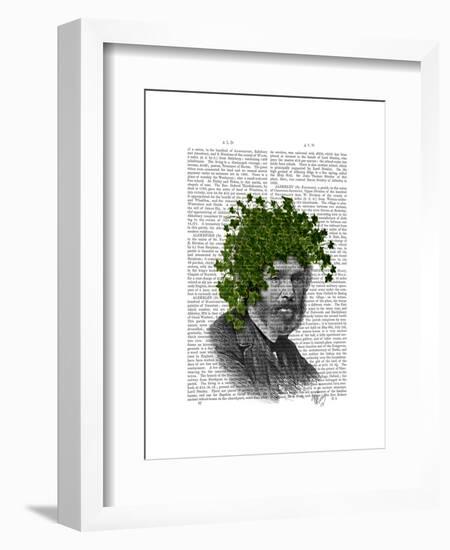 Ivy Head Plant Head-Fab Funky-Framed Art Print