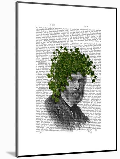 Ivy Head Plant Head-Fab Funky-Mounted Art Print