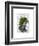 Ivy Head Plant Head-Fab Funky-Framed Art Print