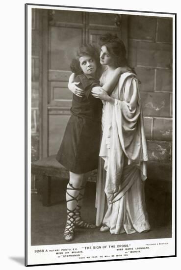 Ivy Millais and Marie Leonhard, Actresses, C1900s-Foulsham and Banfield-Mounted Giclee Print