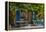 Ivy Surrounded House Front Door with Table and Chairs in Provence, France-Stefano Politi Markovina-Framed Premier Image Canvas