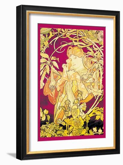 Ivy-Alphonse Mucha-Framed Art Print