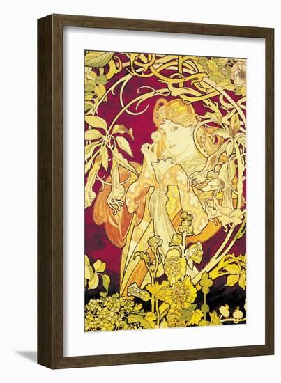 Ivy-Alphonse Mucha-Framed Art Print