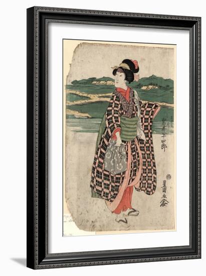 Iwai Hanshiro No Sagoemon Musume Oyone-Utagawa Toyokuni-Framed Giclee Print