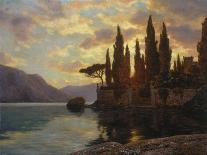 Sunset at an Upper Italian Lake, 1929-Iwan Choultse-Giclee Print